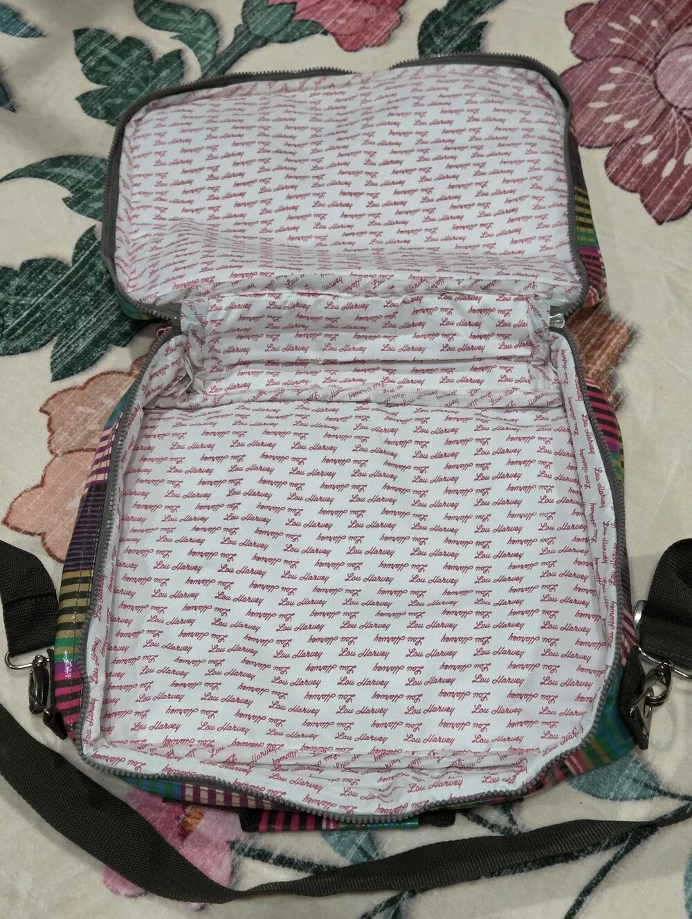 Lou Harvey Multi Stripe Laptop Bag